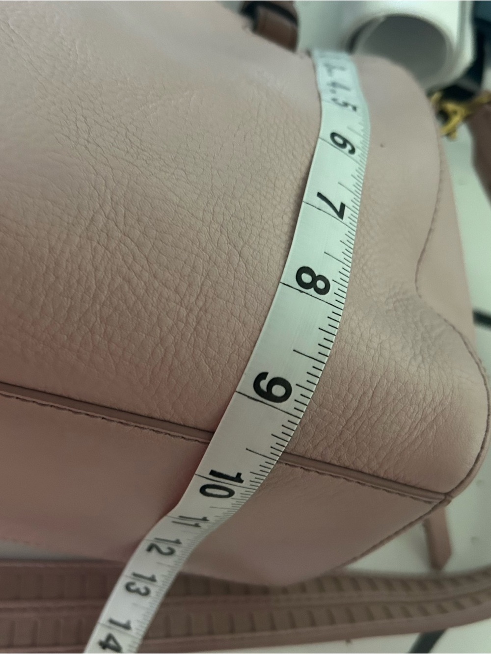Fossil Blush Pink Satchel with Brown Handles - Picture 15 of 15